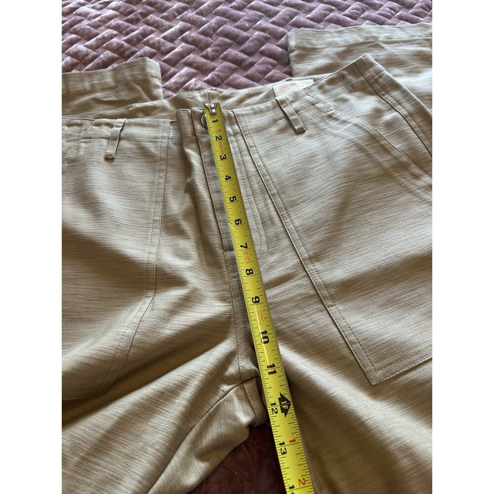 Seven 7 For All Mankind Khaki Trousers Women’s Sz 32 Wide Leg Baggy‎ Chino Pants - Picture 10 of 12